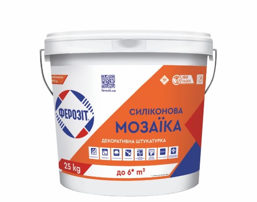 ФЕРОЗІТ 33 СИЛІКОНОВА Мозаїка Штукатурка декоративна силіконова «Мозаїка»